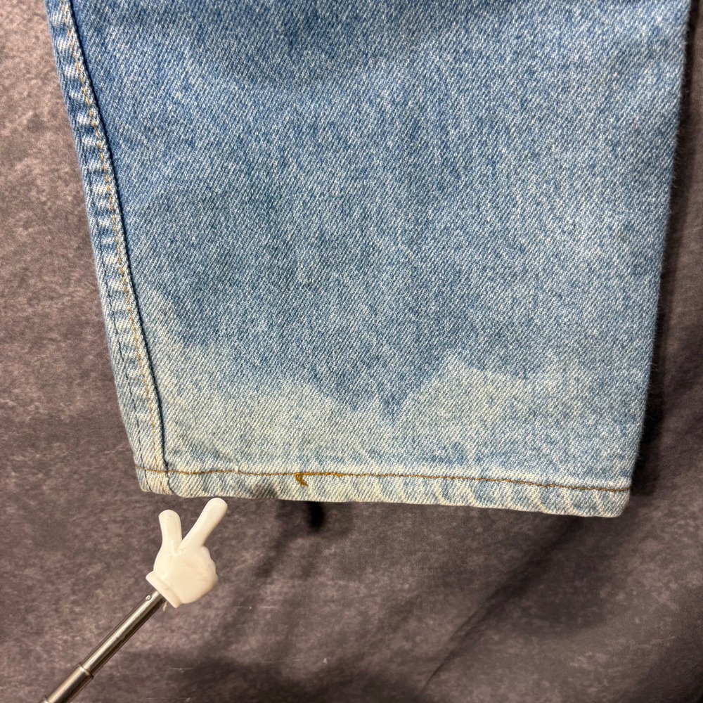 Vintage 80s Levis 505 Straight Leg Jeans Mens Size 33x30 Sun Faded Bleached - Picture 7 of 16